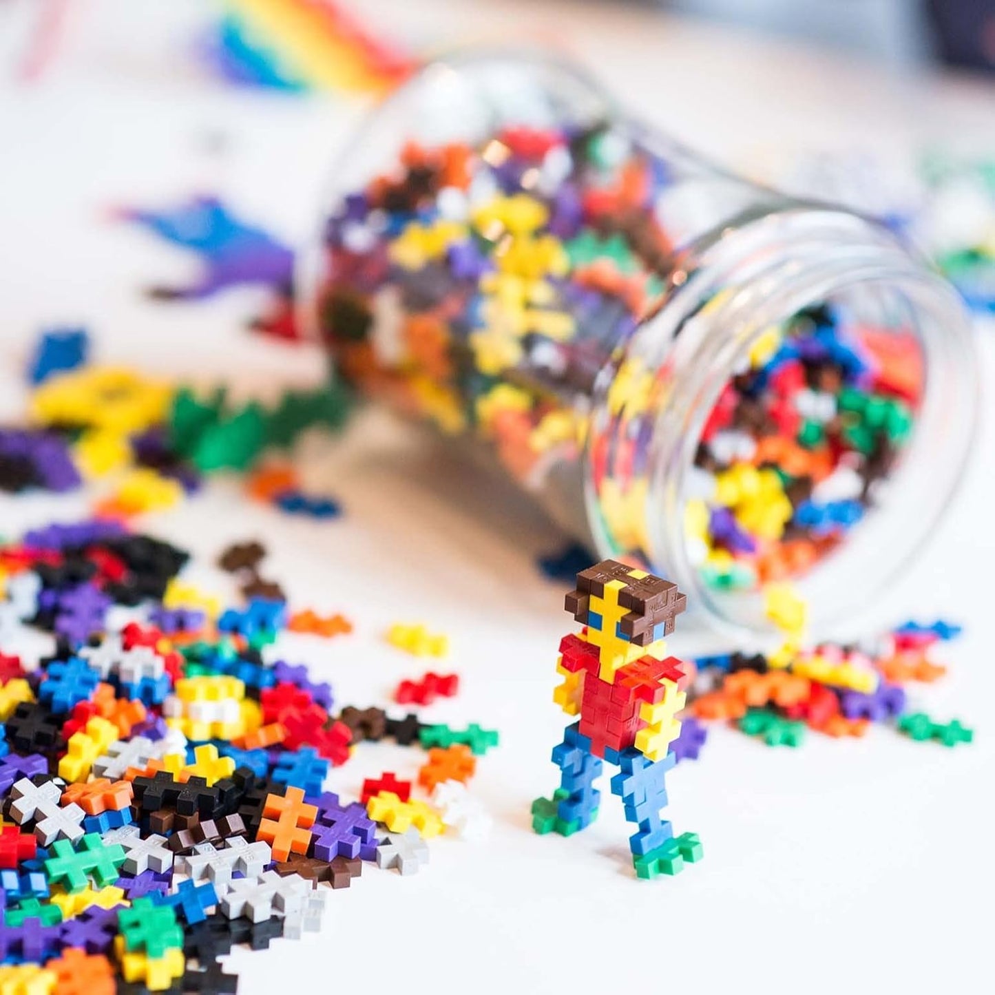 - Learn to Build Basic - 400 Pieces - Creative Building and Construction Set - Mix of Basic and Neon Colors in a Box - Kids 5 to 12 Years - P5014