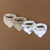 4Pcs/Lot Baby Bibs Muslin Cotton Stuff Newborn Solid Color Snap Button Soft Saliva Towel Burp Cloth Feeding Drool Bibs