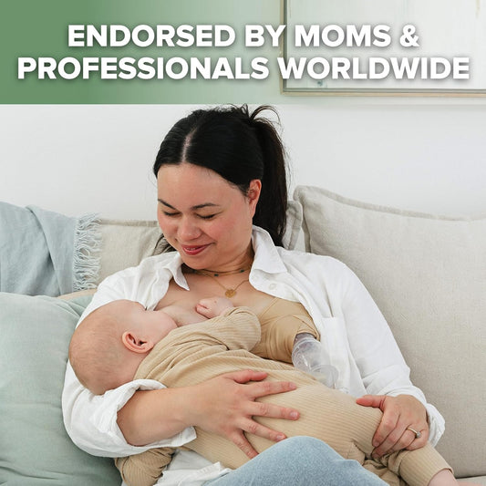Manual Breast Pump with Base 4Oz/100Ml+Lid