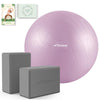 Trideer Pregnancy Ball Birthing Ball, 1.7Mm Extra Thick Yoga Ball for Maternity, Labor Birth, Exercise, Physio, Recovery Guide & Baby Memory Book Included, 440LB Anti-Burst & Non-Slip Stability Ball