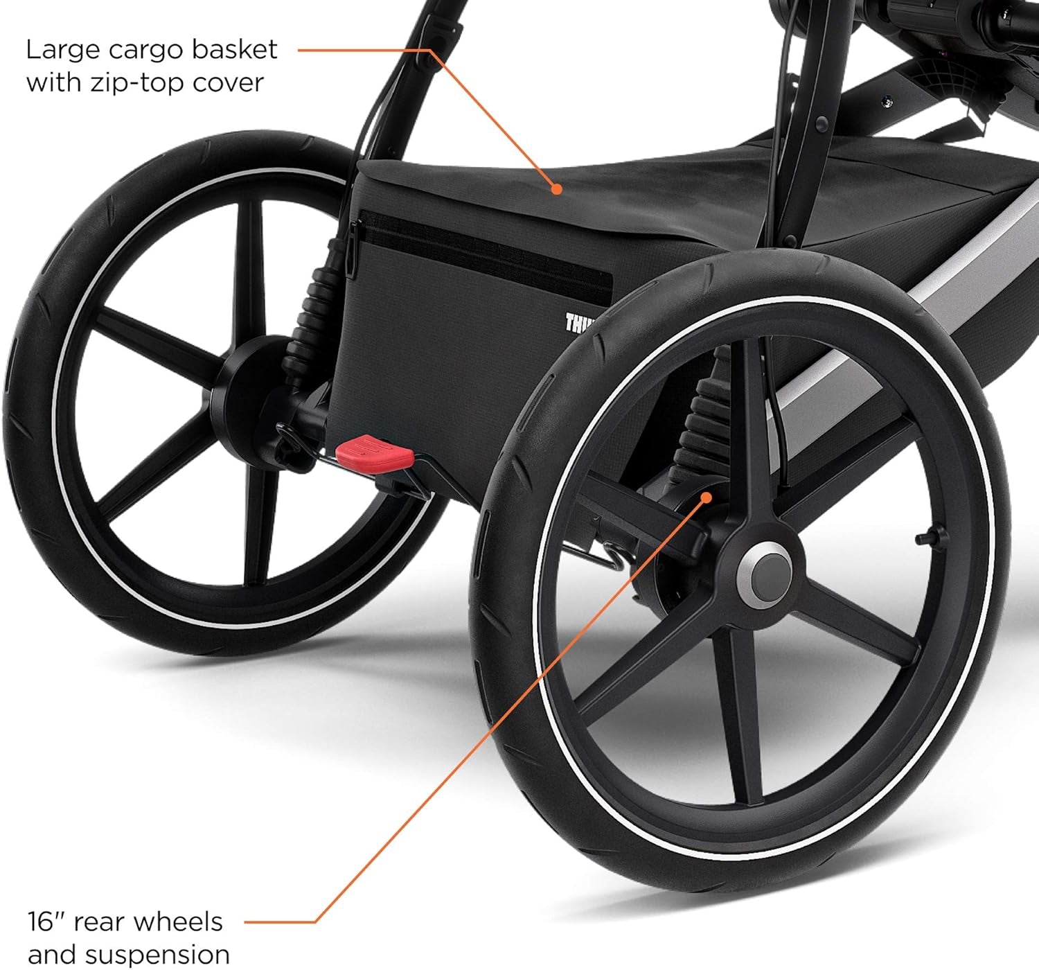 Urban Glide 2 Jogging Stroller - Single Baby Stroller Perfect for Daily Strolling and Jogging - Features 5-Point Harness, Lightweight and Compact , Durable and Versatile Design for All Terrains