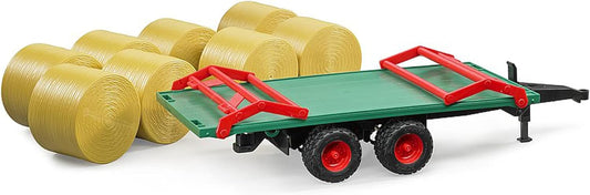 02220 Bale Transport Trailer with 8 round Bales