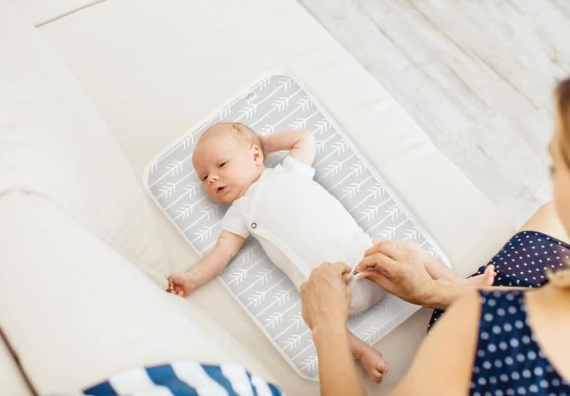 Deluxe Waterproof Changing Pad Liners - 20 X 30 Inches Baby Changing Table Liners - Baby Changing Pads - Diaper Changing Flat Liner Pad Waterproof Portable - Grey One Direction