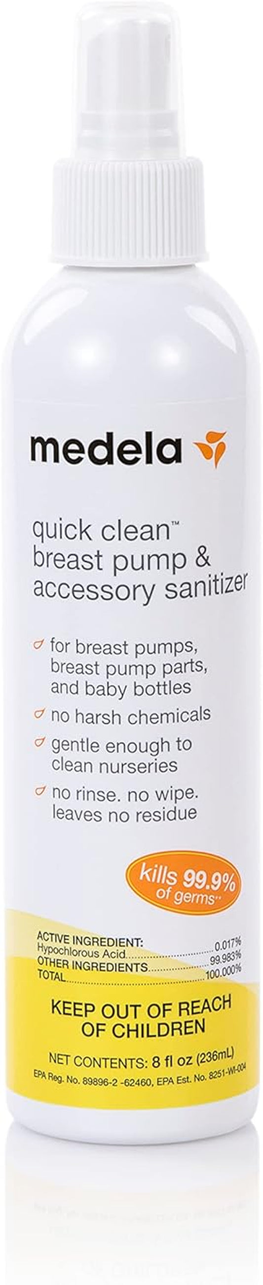 Quick Clean Breast Pump and Accessory Sanitizer Spray