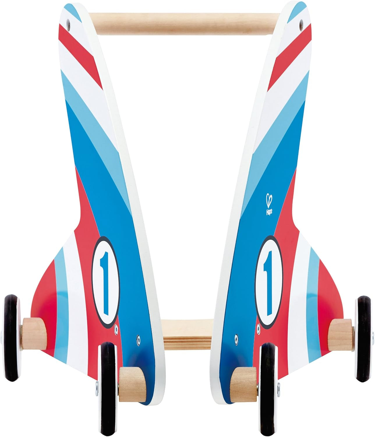 Racing Stripes Wooden Push and Pull Walker