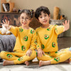 Children'S Sleepwear Clothes Set Avocado Print Sleeping Pajamas Casual Autumn Kids Baby Indoor Costumes Kids Winter Underwear