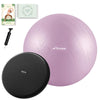 Trideer Pregnancy Ball Birthing Ball, 1.7Mm Extra Thick Yoga Ball for Maternity, Labor Birth, Exercise, Physio, Recovery Guide & Baby Memory Book Included, 440LB Anti-Burst & Non-Slip Stability Ball