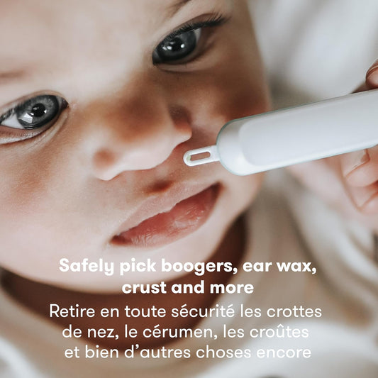 3-In-1 Nose, Nail + Ear Wax Removal Tool, Baby Ear Cleaner + Baby Nose Cleaner and Nail Tool for Babies + Toddlers, Safely Clean Baby'S Boogers