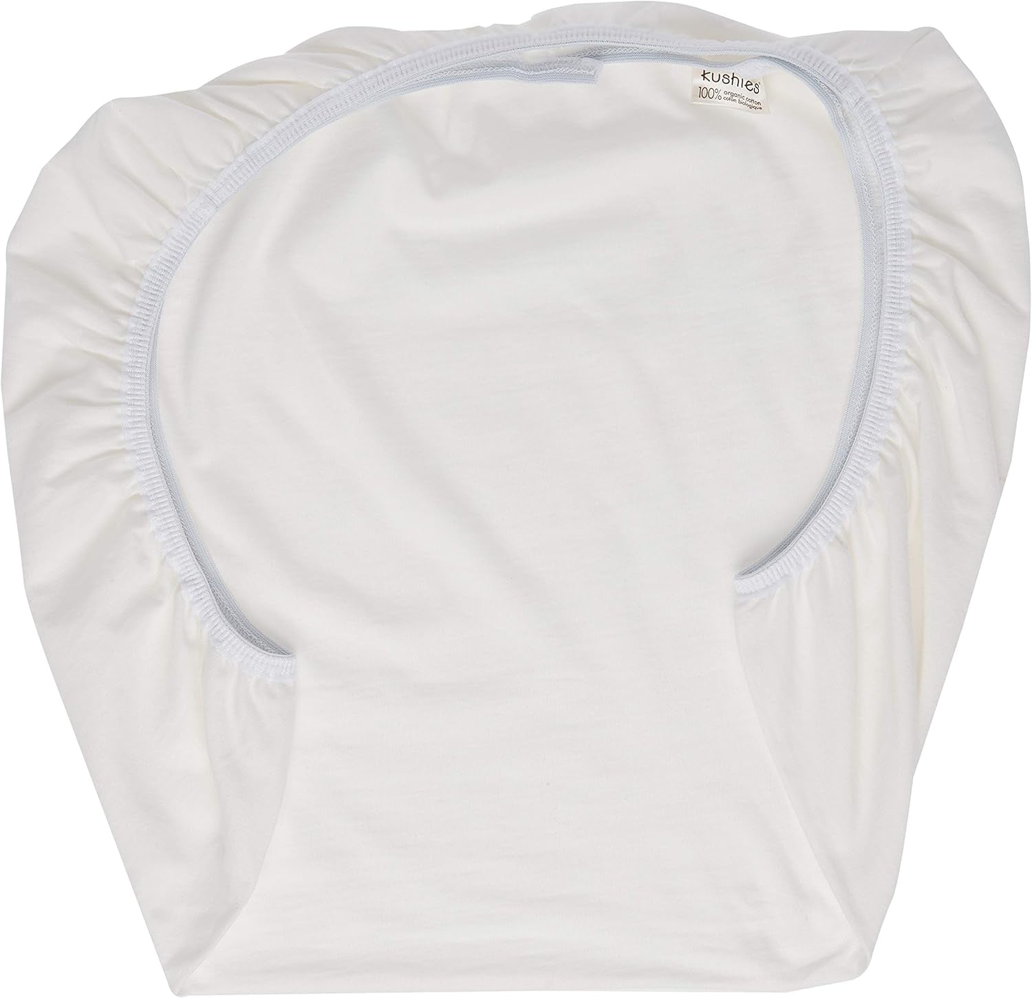 Baby Organic Jersey Bassinet Fitted Sheet, Off-White
