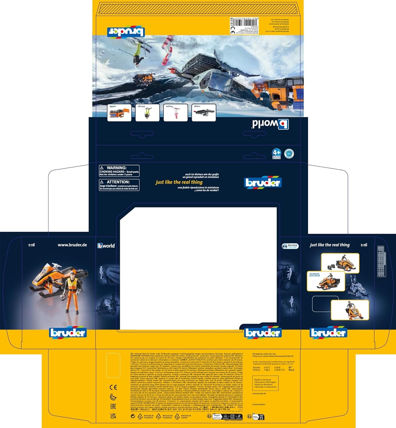 63101 Snowmobile with Driver and Accessories