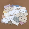 4Pcs/Lot Baby Bibs Muslin Cotton Stuff Newborn Solid Color Snap Button Soft Saliva Towel Burp Cloth Feeding Drool Bibs