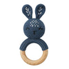 BPA Free Baby Wooden Teether Crochet Cartoon Baby Rattle Toys Wooden Ring Rodent Toys Mobile Gym Kids Newborn Educational Toys