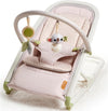 Boho Chic 2-In-1 Rocker with Removeable Toy Bar, Rocking or Stationary Modes and Folds Flat for Storage, Beige