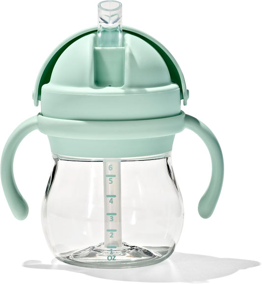 Tot - 6 Oz Transitions Straw Cup with Removable Handles - Spill-Proof Sippy Cup for Toddler from 4 Months and up - Opal - 63163900