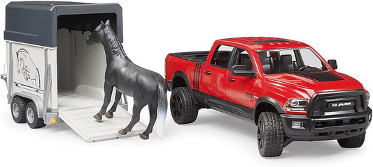 02501 Ram 2500 Power Pick up Truck Wagon Horse Trailer & Horse Vehicle