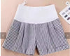 Cotton Linen Maternity Shorts Pregnant Women Summer Thin Loose Short Pants Pregnancy outside Khaki Black Trousers