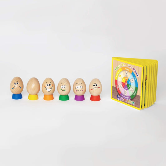- Early Explorer - Eggspressions Wooden Figure Set with Book