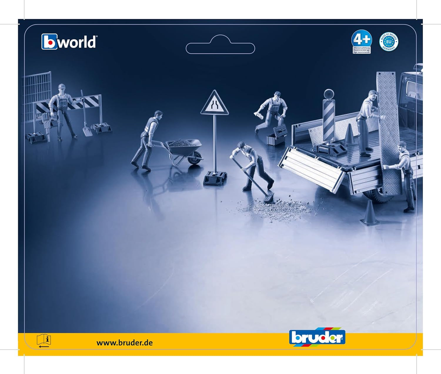 Figure-Set Municipal Worker Vehicles-Toys