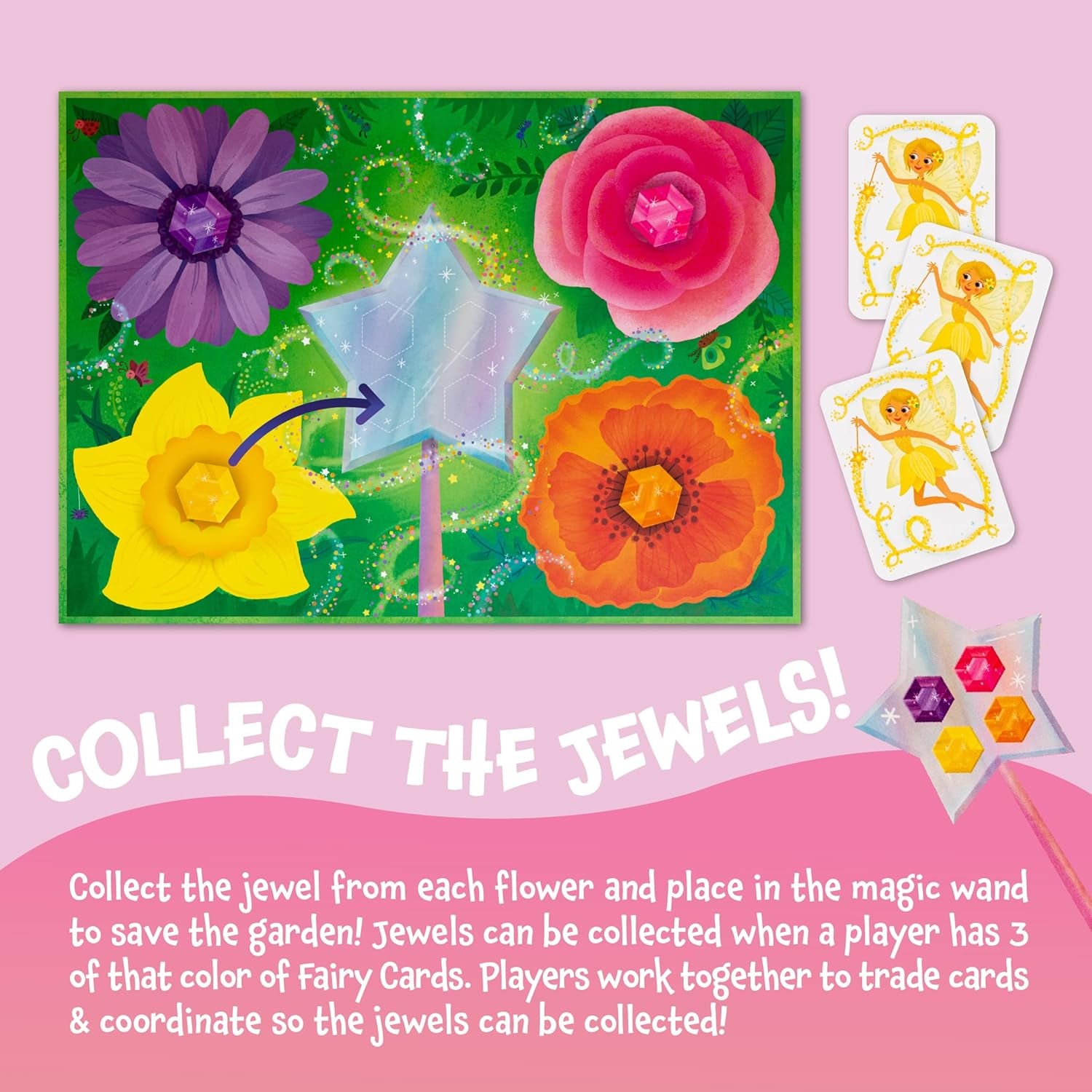 the Fairy Match Game, an Enchanting Board Game for 2-6 Kids Ages 5+
