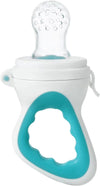 3 Pack Baby Feeder Fresh Fruit Food Feeder with 3 Different Size Silicone Pouch and 1 Pacifier Clips, Training Massaging Teether