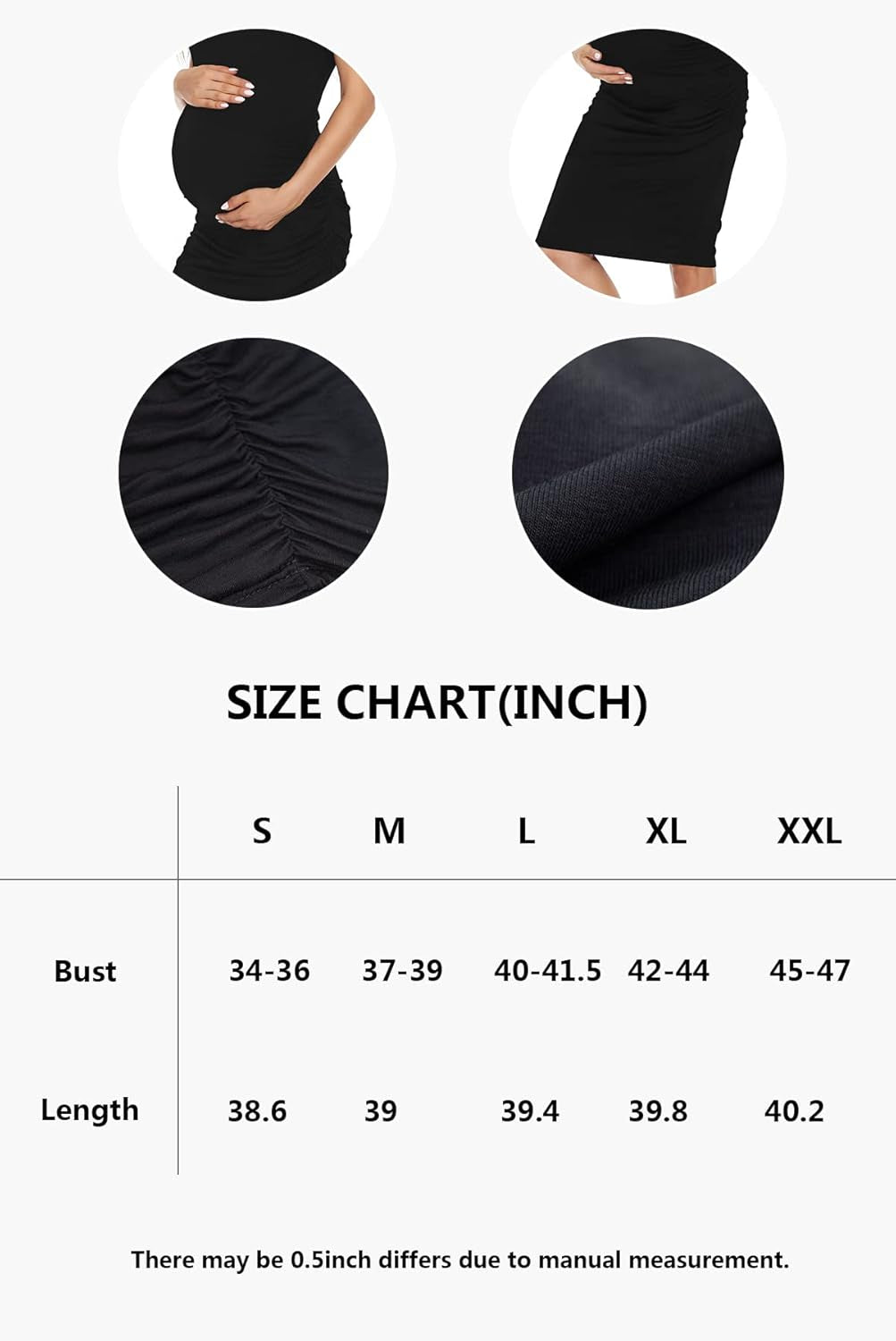 Women'S Maternity Dress Summer Ruched Pregnancy Tank Dress