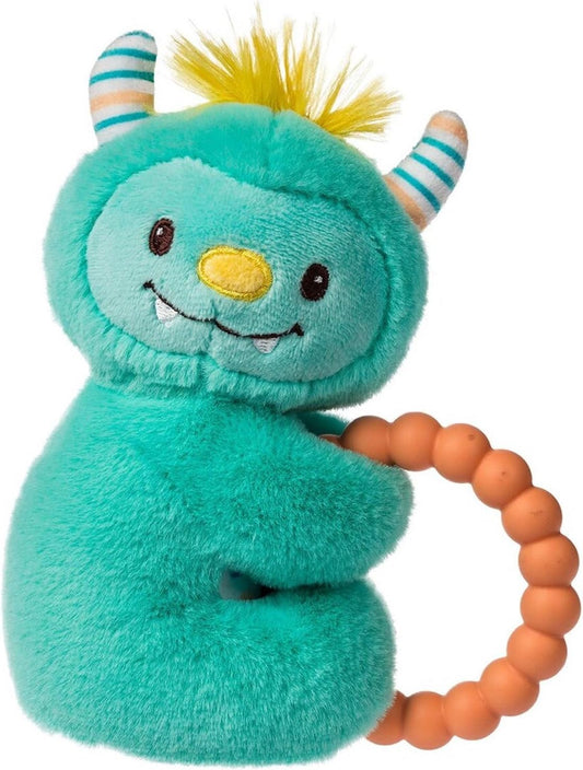 - Sweet Soothie Baby Teether Rattle - Soft & Textured Teething Toy - Soothing & Entertaining for Infants - Mookie Monster
