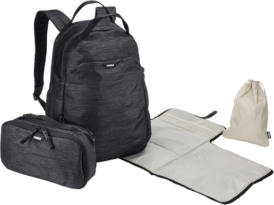 Changing Backpack - Diaper Bag Backpack - Maternity Backpack - Baby Bag with Shoulder Straps - Travel Diaper Backpack Black