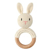 BPA Free Baby Wooden Teether Crochet Cartoon Baby Rattle Toys Wooden Ring Rodent Toys Mobile Gym Kids Newborn Educational Toys