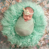 Newborn Photography Props Soft Baby Faux Fur Long Pile Blanket Background Kid Layer Cute Infant Photo Shoot Accessories