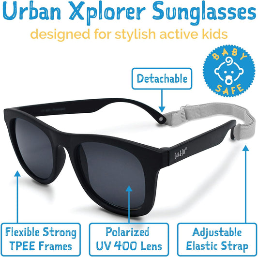 Sunglasses for Kids, with Strap & UV-400 Protection