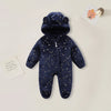 0-12M Cartoon Newborn Bodysuit Warm Romperssoft Newborn Baby Clothes Flannel Autumn Winter Baby Boys Girls Jumpsuit