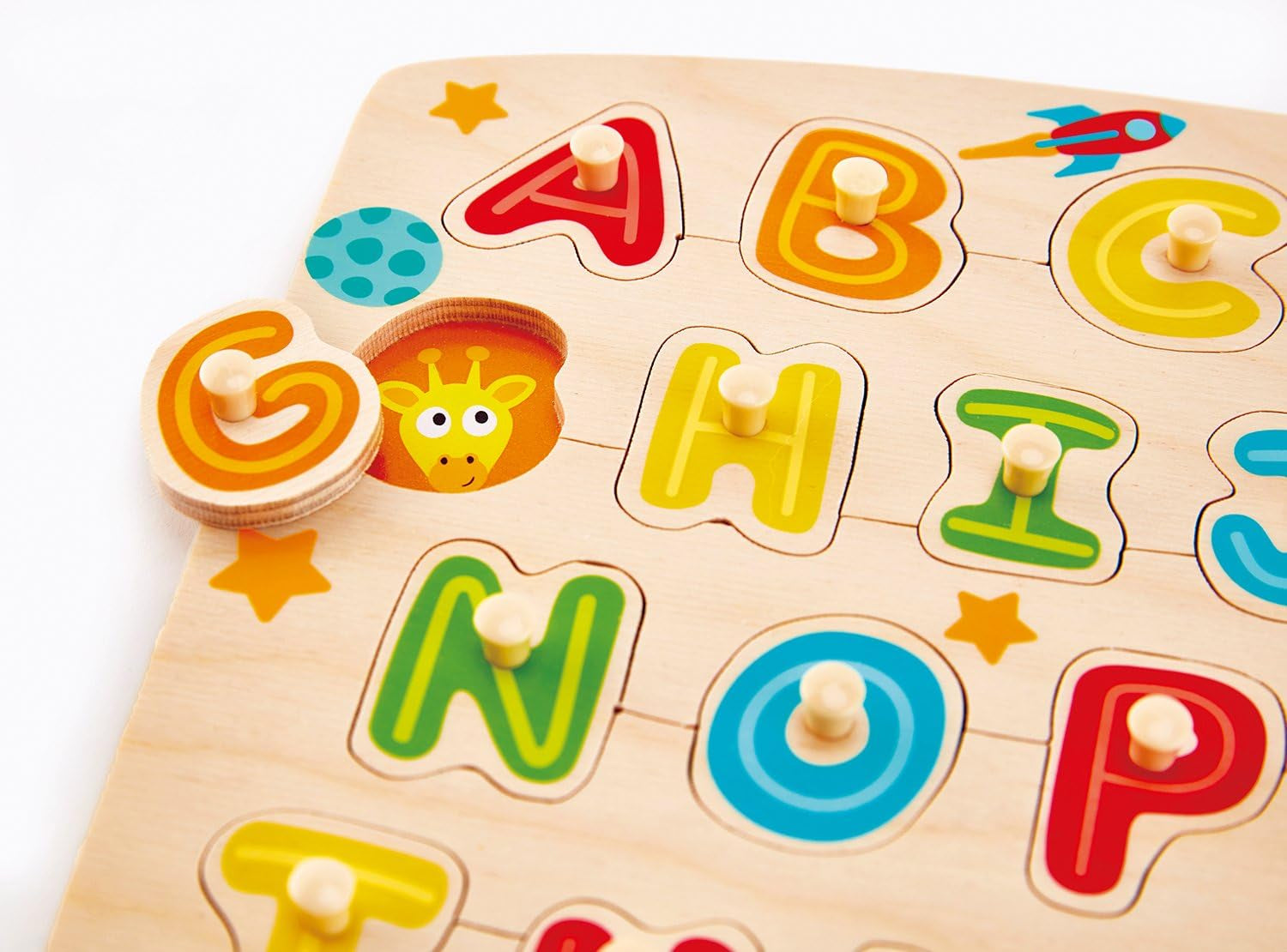 Alphabet Peg Puzzle Game, Multicolor, 5'' X 2''
