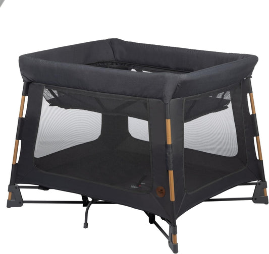 Swift Playard, Playpen with 3-In-1 (Newborn Bassinet, Toddler, Play), Portable, Ultra Comfort, 1 Step Fold, Travel Bag Included, Classic Graphite