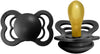 Pacifiers - Supreme Collection | Bpa-Free Baby Pacifier | Made in Denmark | Set of 2 Sand Color Premium Soothers | Size 0-6 Months