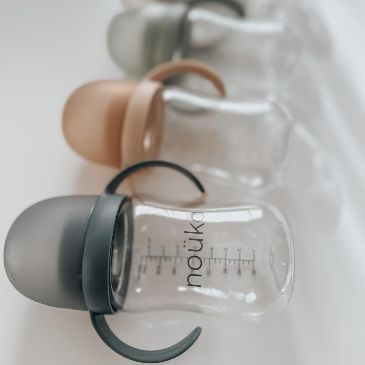 Nouka Soft Spout Tritan Sippy Cup | Leak Proof and Easy Grip | Removable Handles | Sunrise