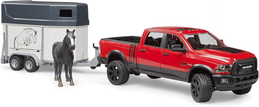 02501 Ram 2500 Power Pick up Truck Wagon Horse Trailer & Horse Vehicle